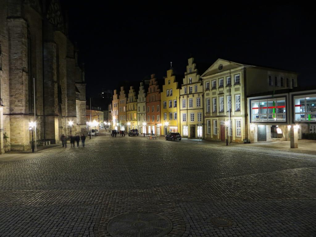 Osnabrück Marktpaltz bei Nacht